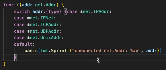 After &ldquo;Add cases for Addr&rdquo;